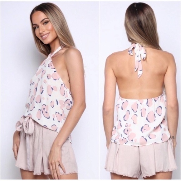 🌸New Leopard Print Women’s Summer Halter Tank Top🌸 - Picture 2 of 2